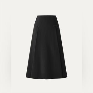 NWT OGL CashSoft Wool-like Frog Button A-Line Midi
Skirt - Black Size XL